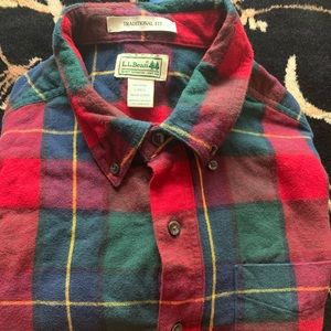 LL Bean men’s flannel.